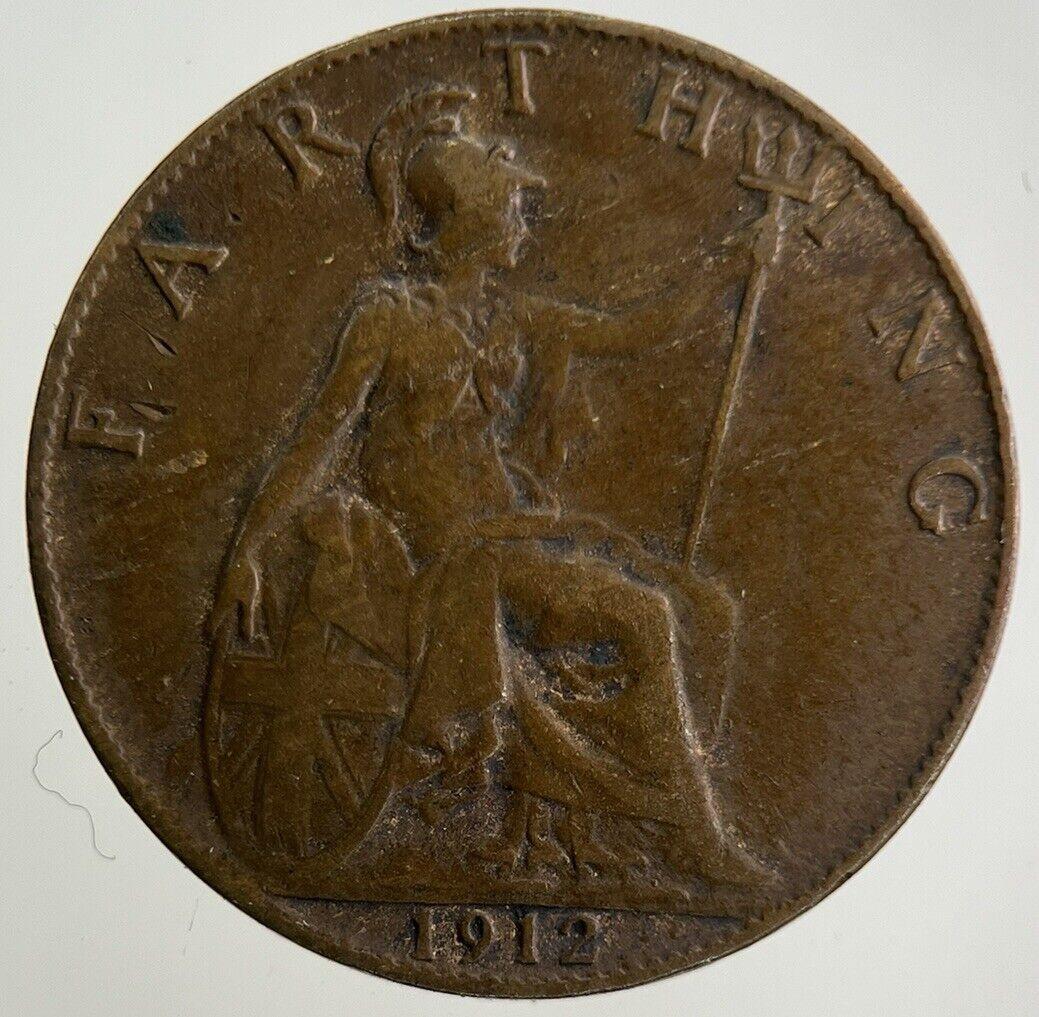 1912 George V Farthing Coin | Fine Collectable Grade