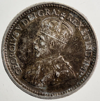 1912 Canada 5 Cents Silver Coin | Fine Collectable Grade | a5446