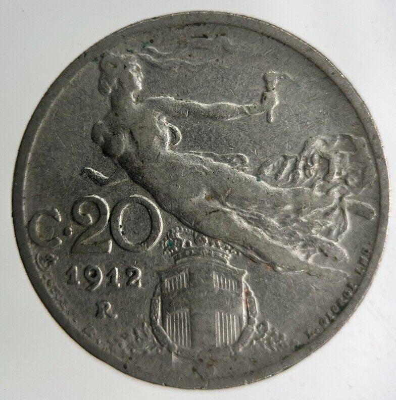 1912 Italy 20 Centesimi Coin | Fine Collectable Grade