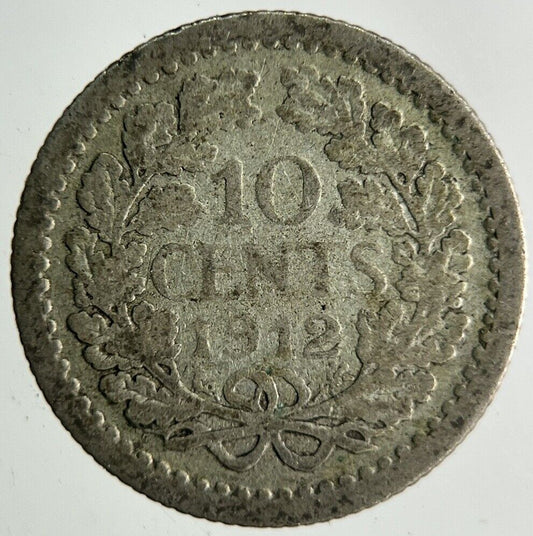 1912 Netherlands 10 Cents Silver Coin | Collectable Grade