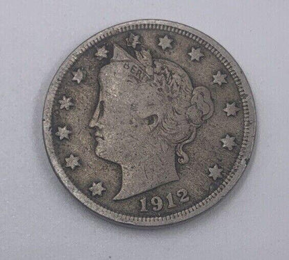 1912 USA American Nickel 5 Cents Coin | Collectable Grade | a219
