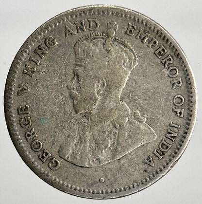 1913 25 Cents Ceylon Silver Coin | Collectable Grade | a1997