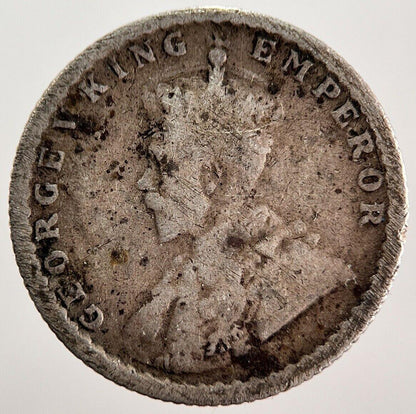 1912 India 1/4 Quarter Rupee Silver Coin | Collectable Grade | a567