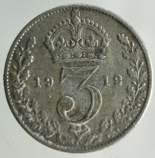 1912 George V Threepence Silver Coin | Fine Collectable Grade