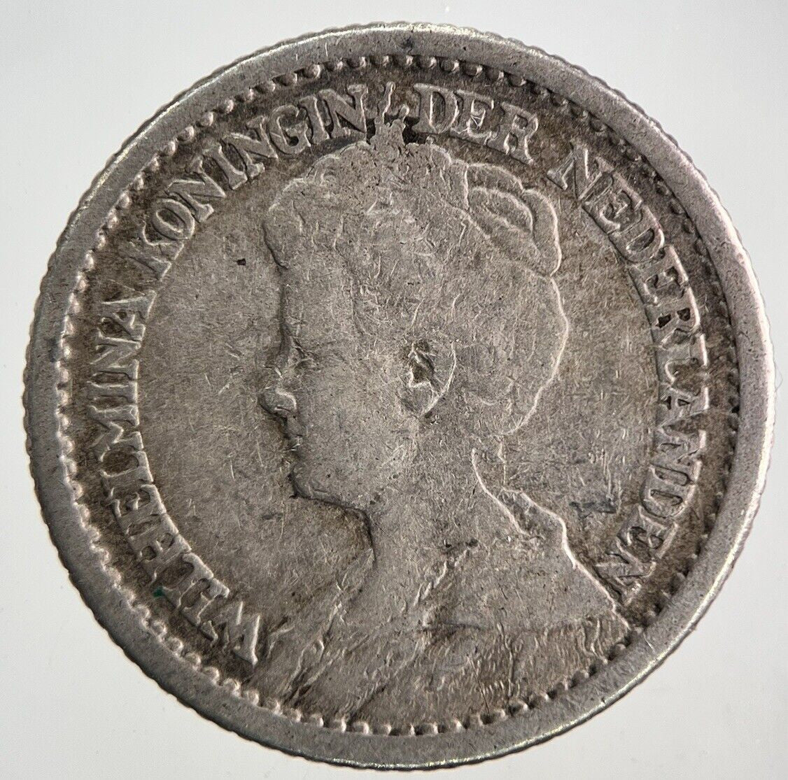 1912 Netherlands 1/2 Half Gulden Silver Coin | Fine Collectable Grade