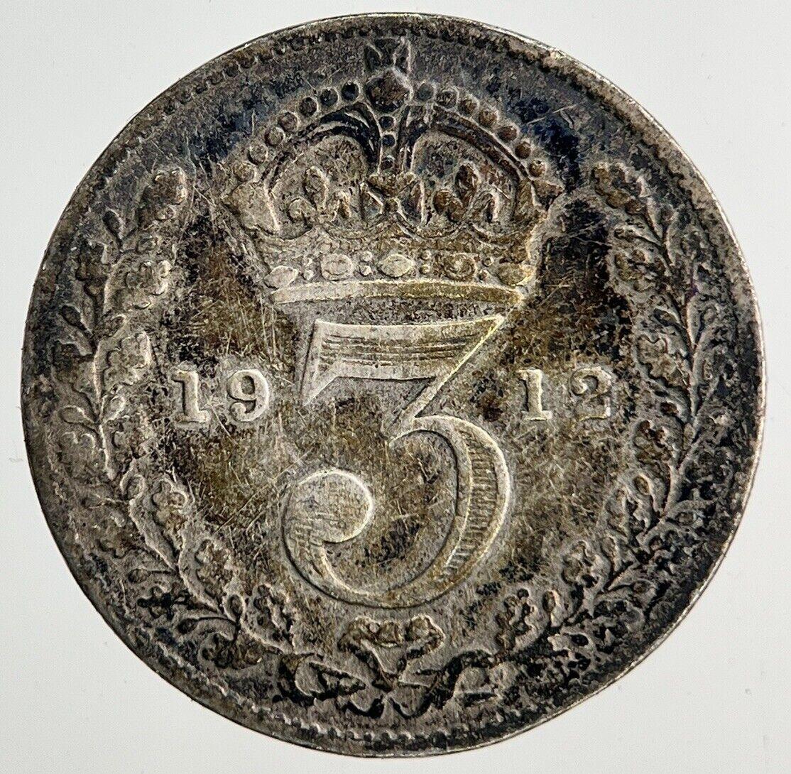 1912 George V Threepence Silver Coin | Very High Grade