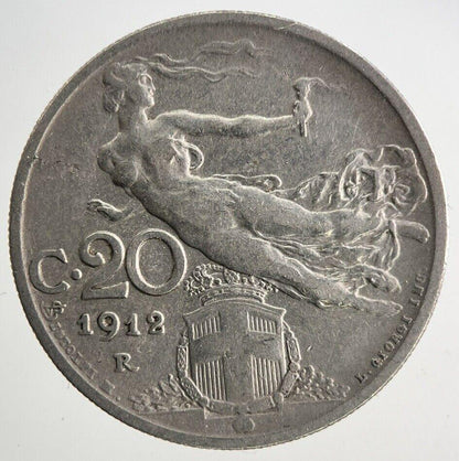 1912 Italy 20 Centesimi Coin | Fine Collectable Grade