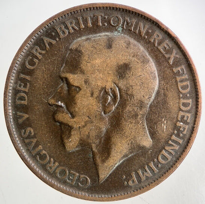 1912-H George V One Penny Coin | Collectable Grade