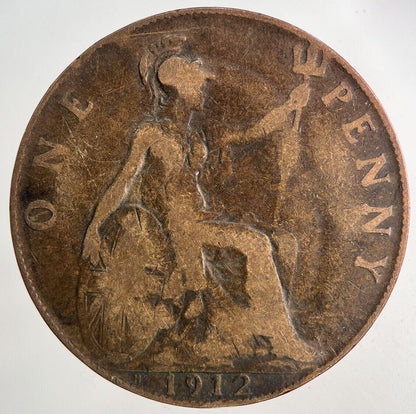 1912-H George V One Penny Coin | Collectable Grade