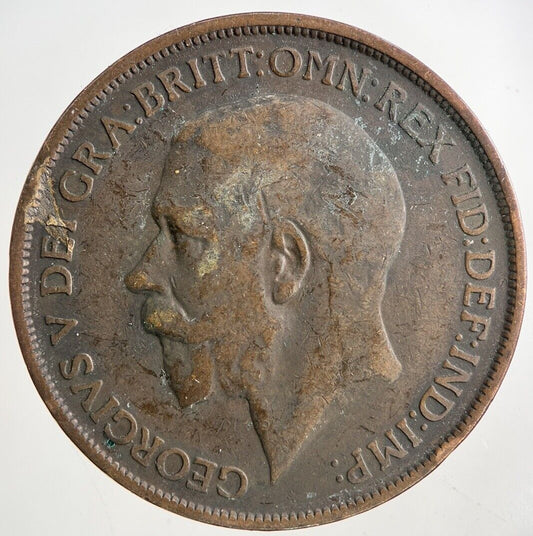 1912-H George V One Penny Coin | Collectable Grade