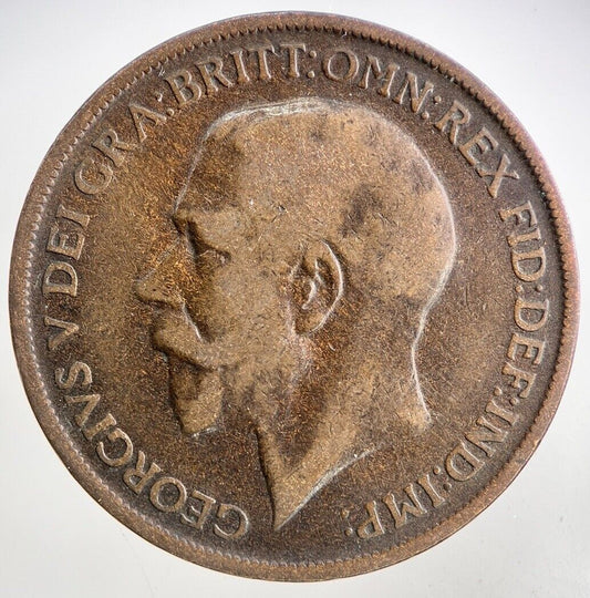 1912-H George V One Penny Coin | Collectable Grade
