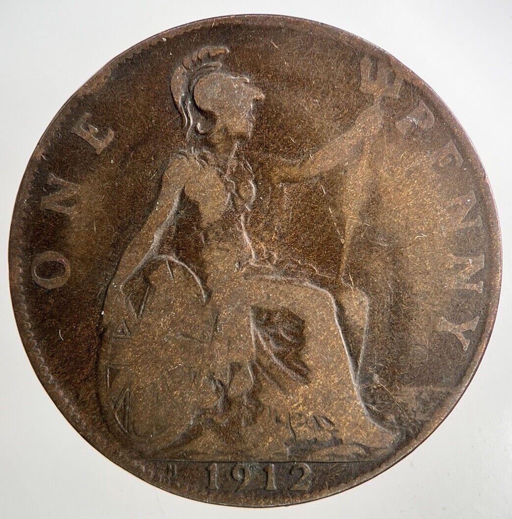1912-H George V One Penny Coin | Collectable Grade