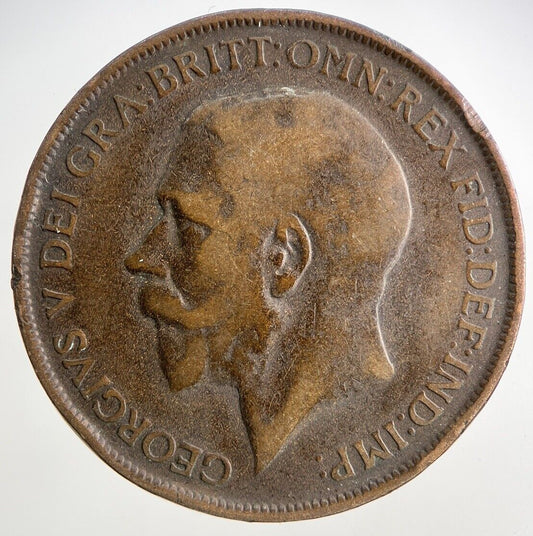 1912-H George V One Penny Coin | Collectable Grade