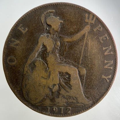 1912-H George V One Penny Coin | Collectable Grade