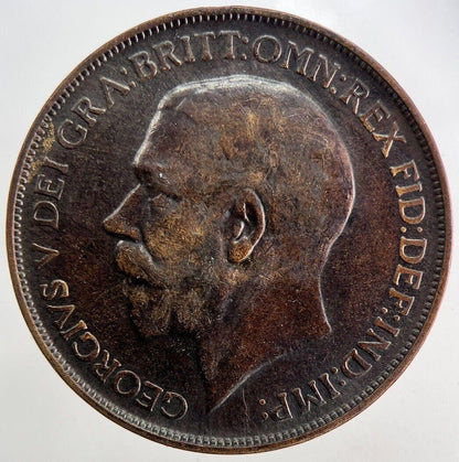 1912-H George V One Penny Coin | Fine Collectable Grade