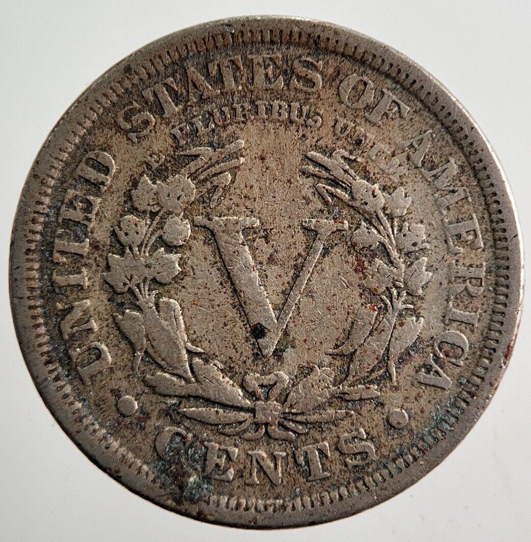 1912 US USA Nickel V 5 Cent Coin | Fine Collectable Grade