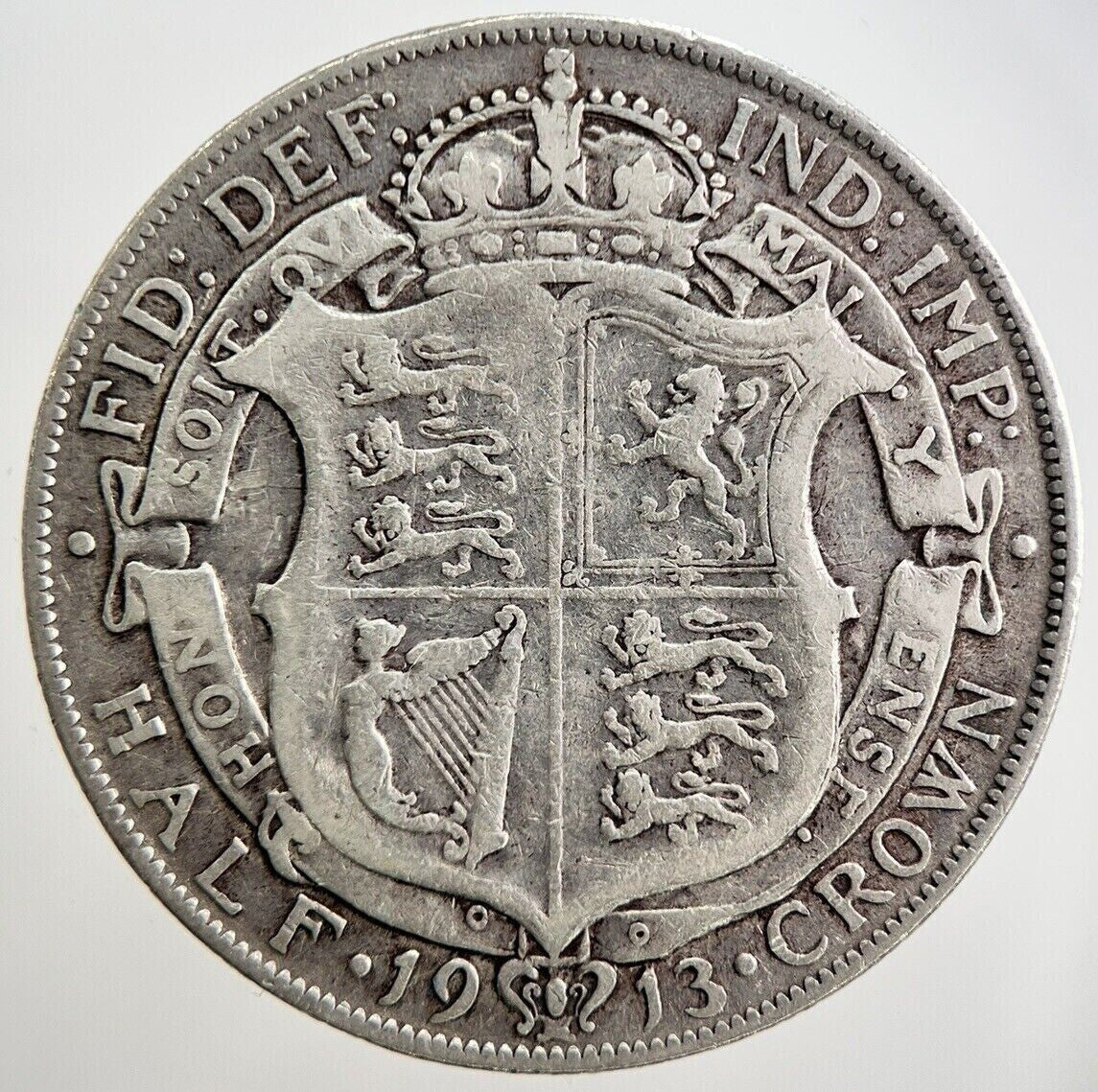 1913 George V Half-Crown Silver Coin | Fine Collectable Grade | a2634