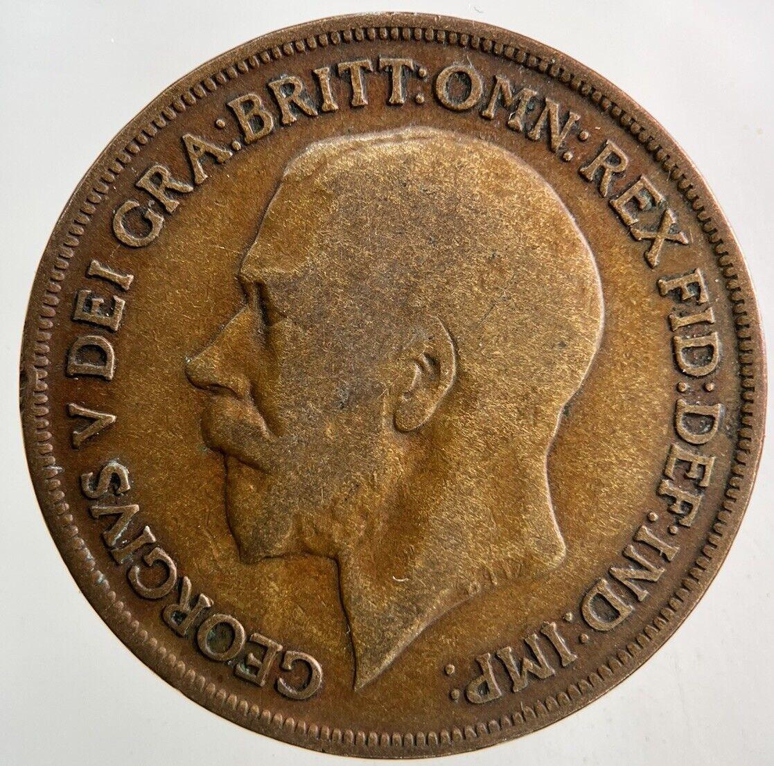1913 George V One Penny Coin | Collectable Grade