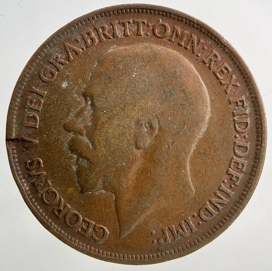 1913 George V One Penny Coin | Collectable Grade