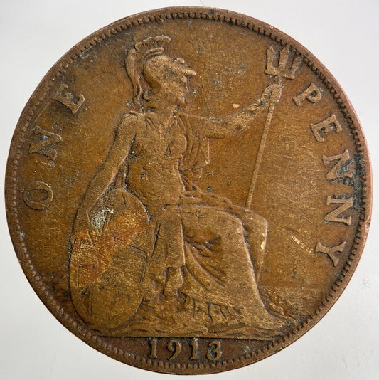 1913 George V One Penny Coin | Collectable Grade