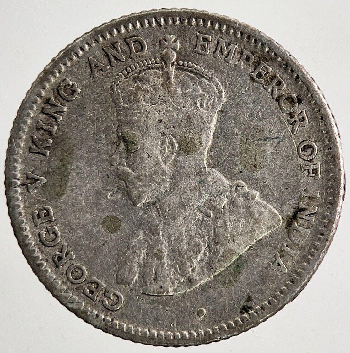 1913 Ceylon 25 Cents Sri Lanka Silver Coin | Fine Collectable Grade | a9485