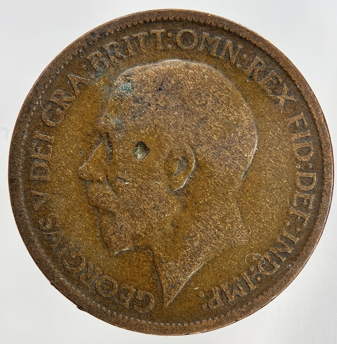 1913 George V Half-Penny Coin | Fair Grade