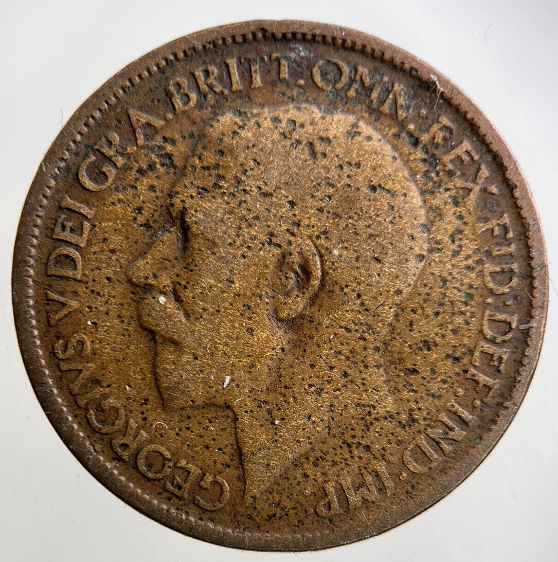 1913 George V Half-Penny Coin | Fair Grade