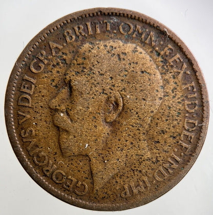 1913 George V Half-Penny Coin | Fair Grade