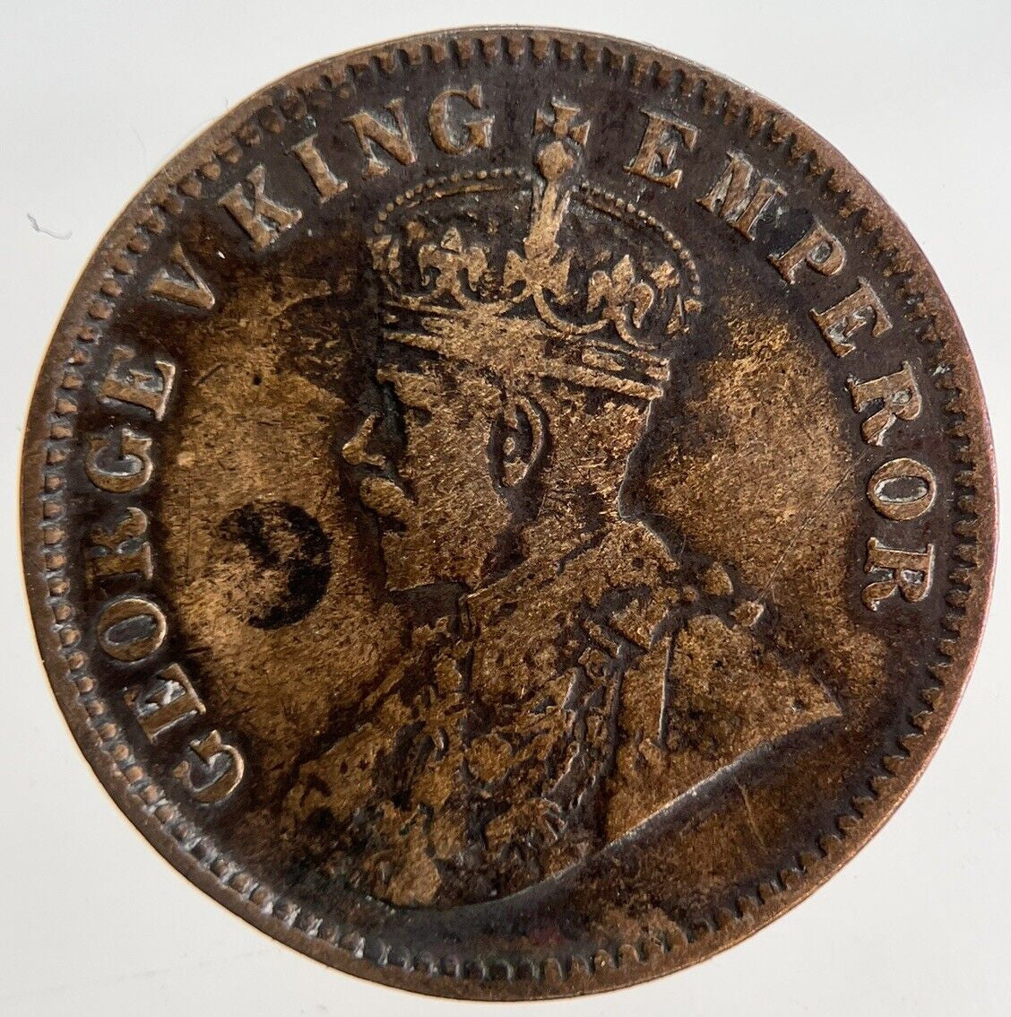 1913 India 1/4 Quarter Anna Coin | Collectable Grade