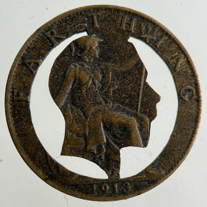 1913 George V Modified Farthing Coin | Collectable Grade