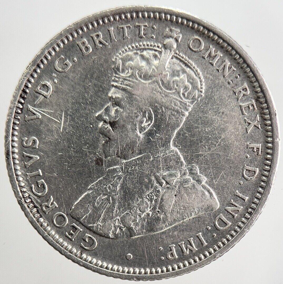 1914 Australia Shilling Silver Coin | Fine Collectable Grade | a1228