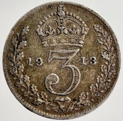 1913 George V Threepence Silver Coin | Very High Grade | a8580