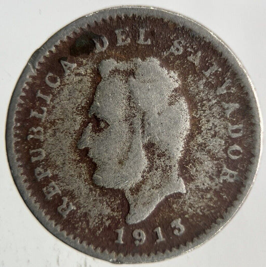 1913 Salvador 1 Centavo Coin | Fine Collectable Grade