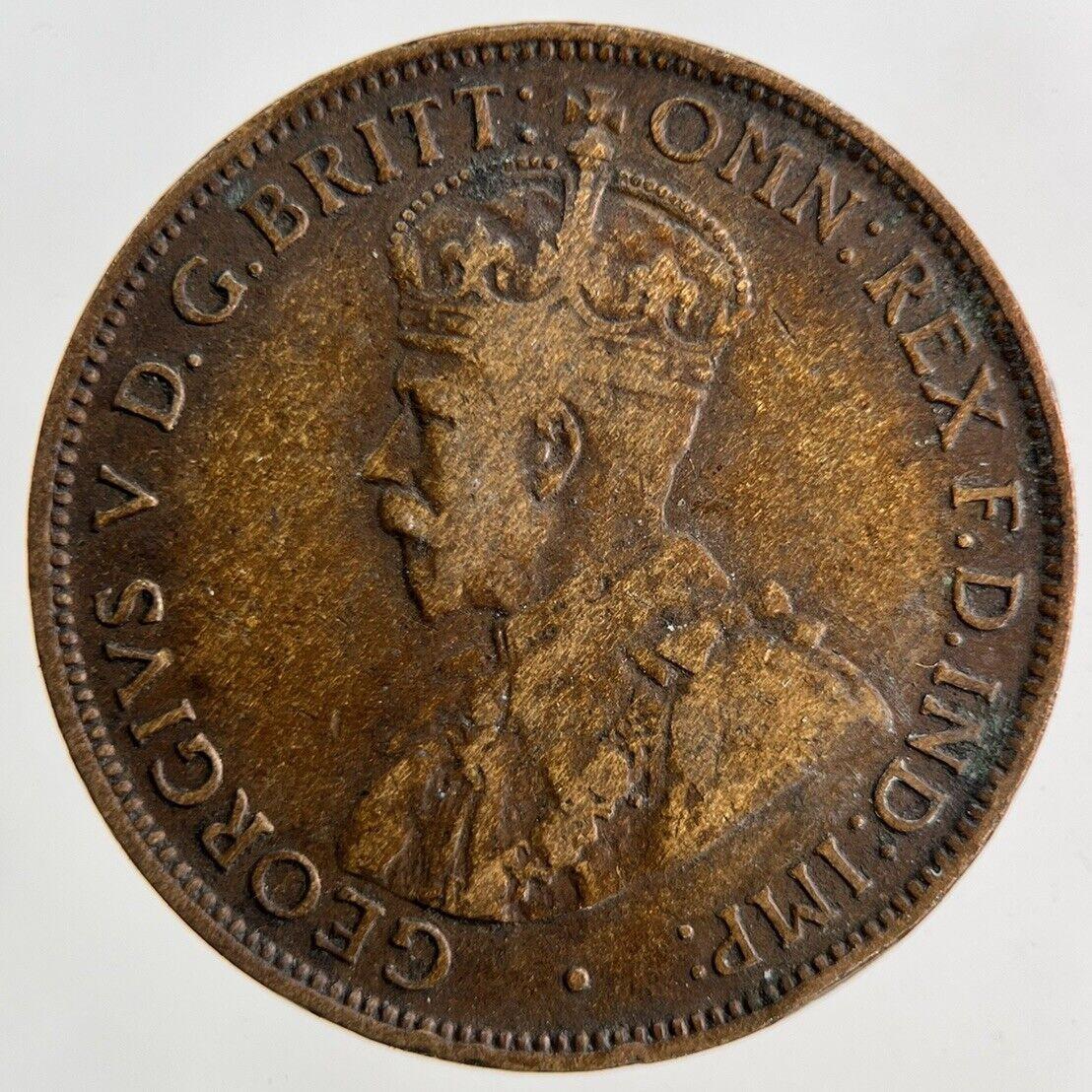 1914 Australia Half-Penny Coin | Fine Collectable Grade