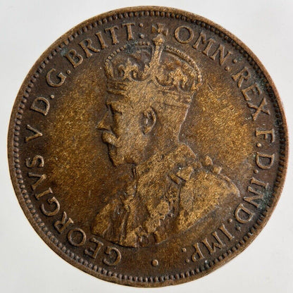 1914 Australia Half-Penny Coin | Fine Collectable Grade