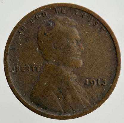 1913 US USA Lincoln One Cent Coin | Collectable Grade