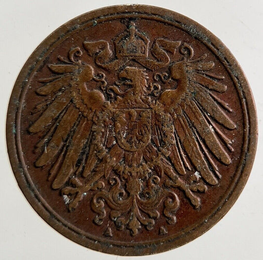 1913 Germany 1 Pfennig Coin | Fine Collectable Grade