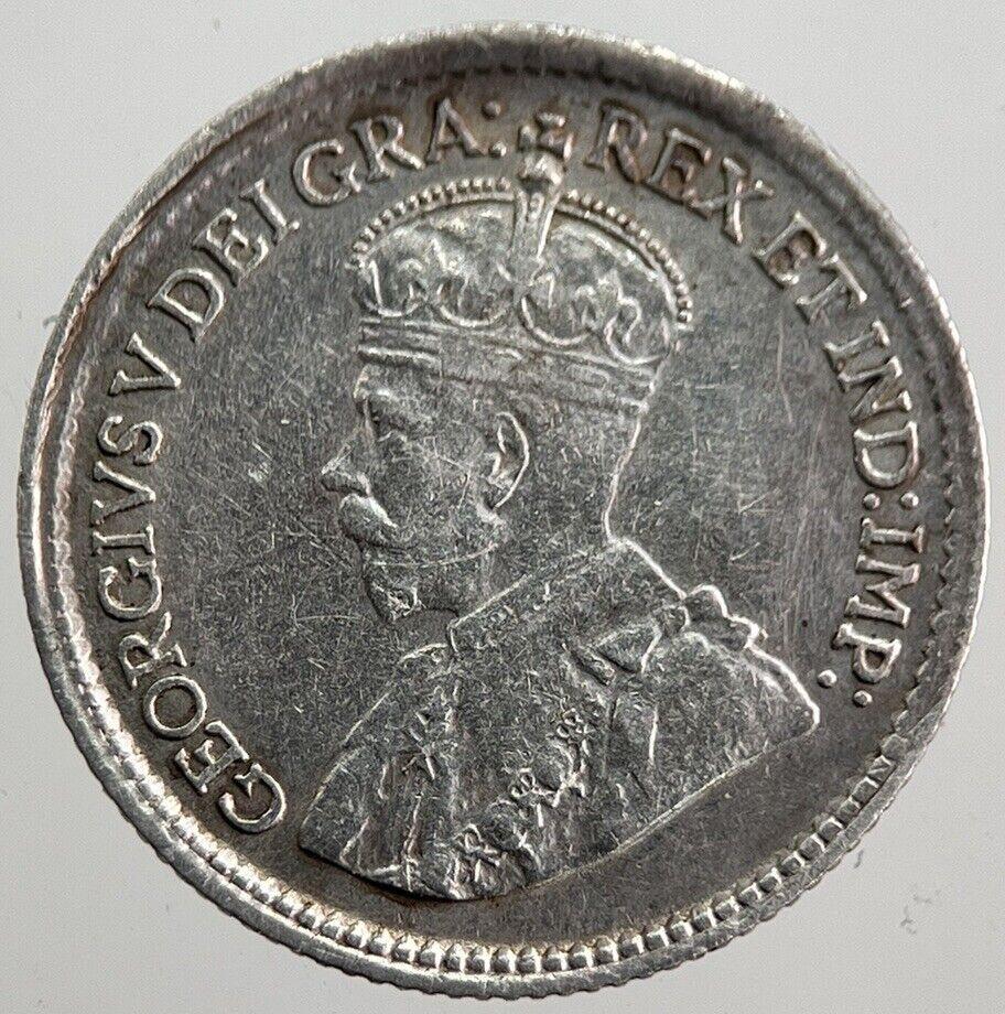 1914 Canada 5 Cents Silver Coin | Very High Grade | a7812