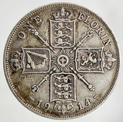 1914 George V Florin Silver Coin | Very High Grade