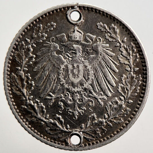 1914 Germany 1/2 Half Mark Silver Coin | Collectable Grade | a3545