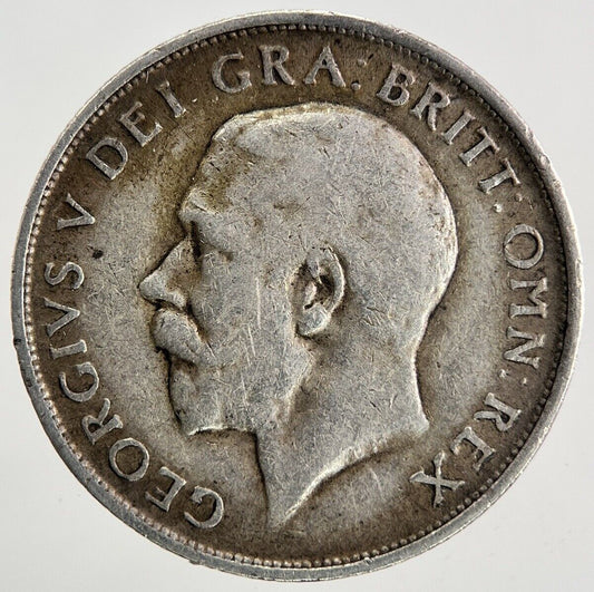 1914 George V One Shilling Silver Coin | Fine Collectable Grade