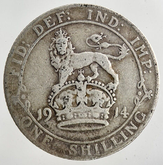 1914 George V Shilling Silver Coin | Collectable Grade