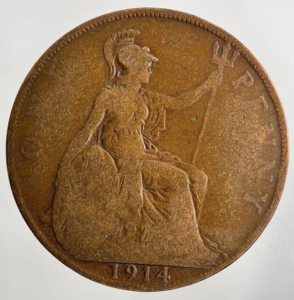 1914 George V One Penny Coin | Collectable Grade