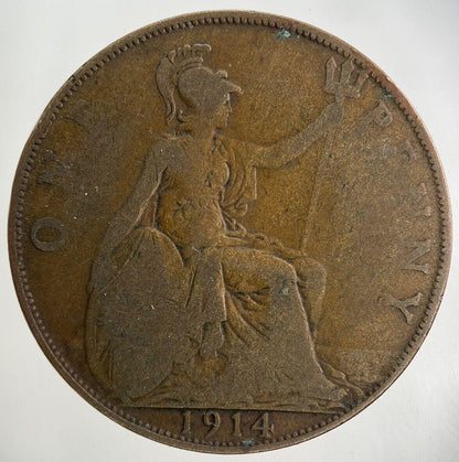 1914 George V One Penny Coin | Collectable Grade