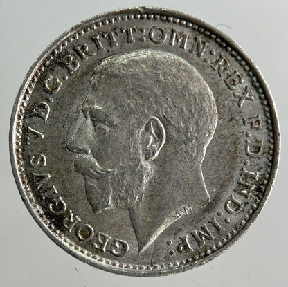 1914 George V Threepence Silver Coin | Very High Grade