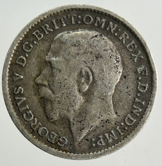 1914 George V Threepence Silver Coin | Fine Collectable Grade