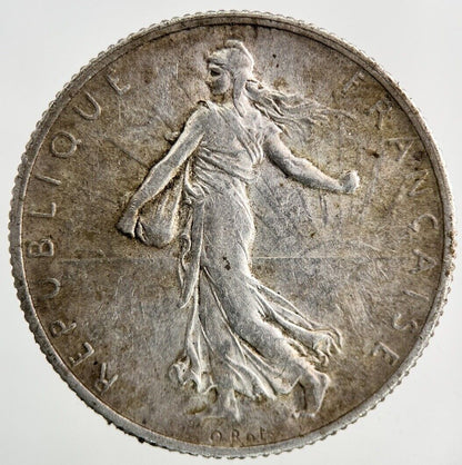 1915 France 2 Francs Silver Coin | Fine Collectable Grade