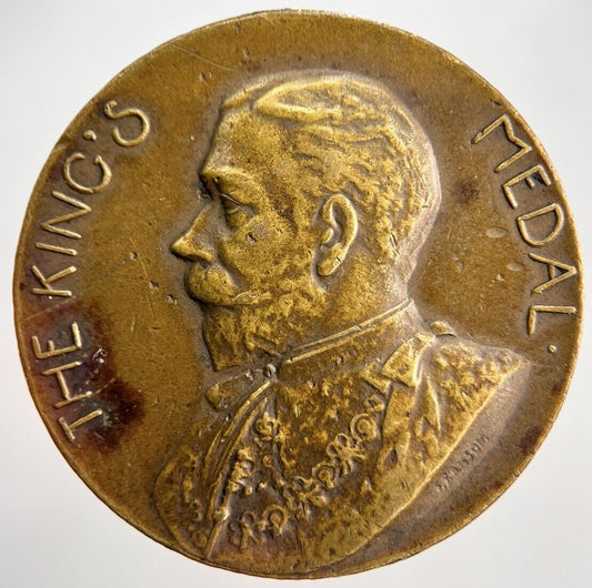 1914 The Kings Medal George V London City Council Engraved - A Mcgregor | a2187