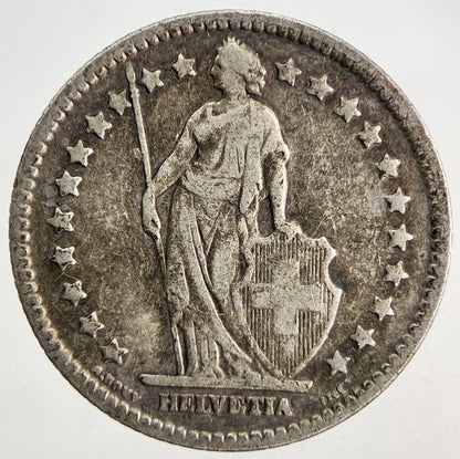 1914 Switzerland Swiss 1 Franc Silver Coin | Fine Collectable Grade