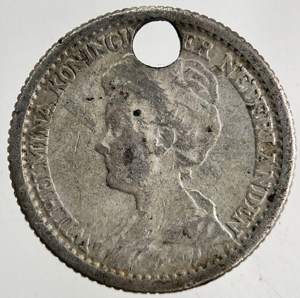 1914 Netherlands 25 Cents Silver Coin | Collectable Grade